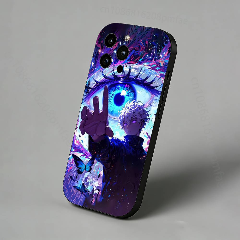 J-Jujutsu K-Kaisen G-Gojo Slim Back Phone Case for iPhone 16,15,14,13,12,11 Pro,Max,Plus,X,XS,XR,SE,Mini Protective Cover