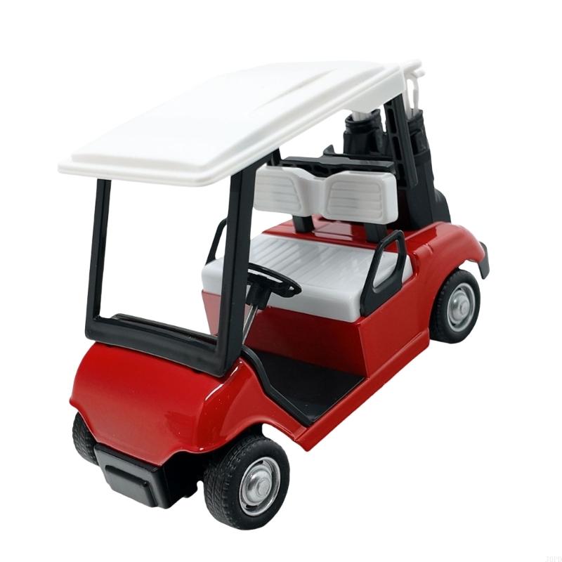 Detailed Alloy Golf Cart Replicas Desktop Decors Party Cake Toppers Accessories
