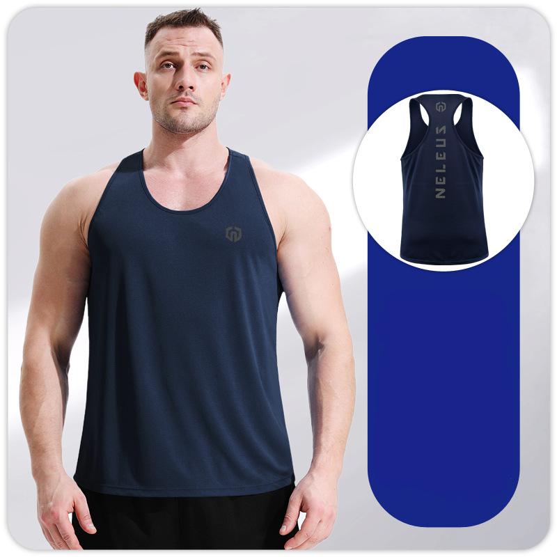 Men's Tank Vest Fitness Sleeveless Shirts Gym Shirt Bodybuilding Mesh Breathable Quick-drying Singlet Workout Running Tops S M L XL XXL 3XL 4XL