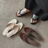 French Retro Toe Thin Heel Cool Slippers New Versatile Flip-flops High Heel Outer Wear Commuter Simple Sandals