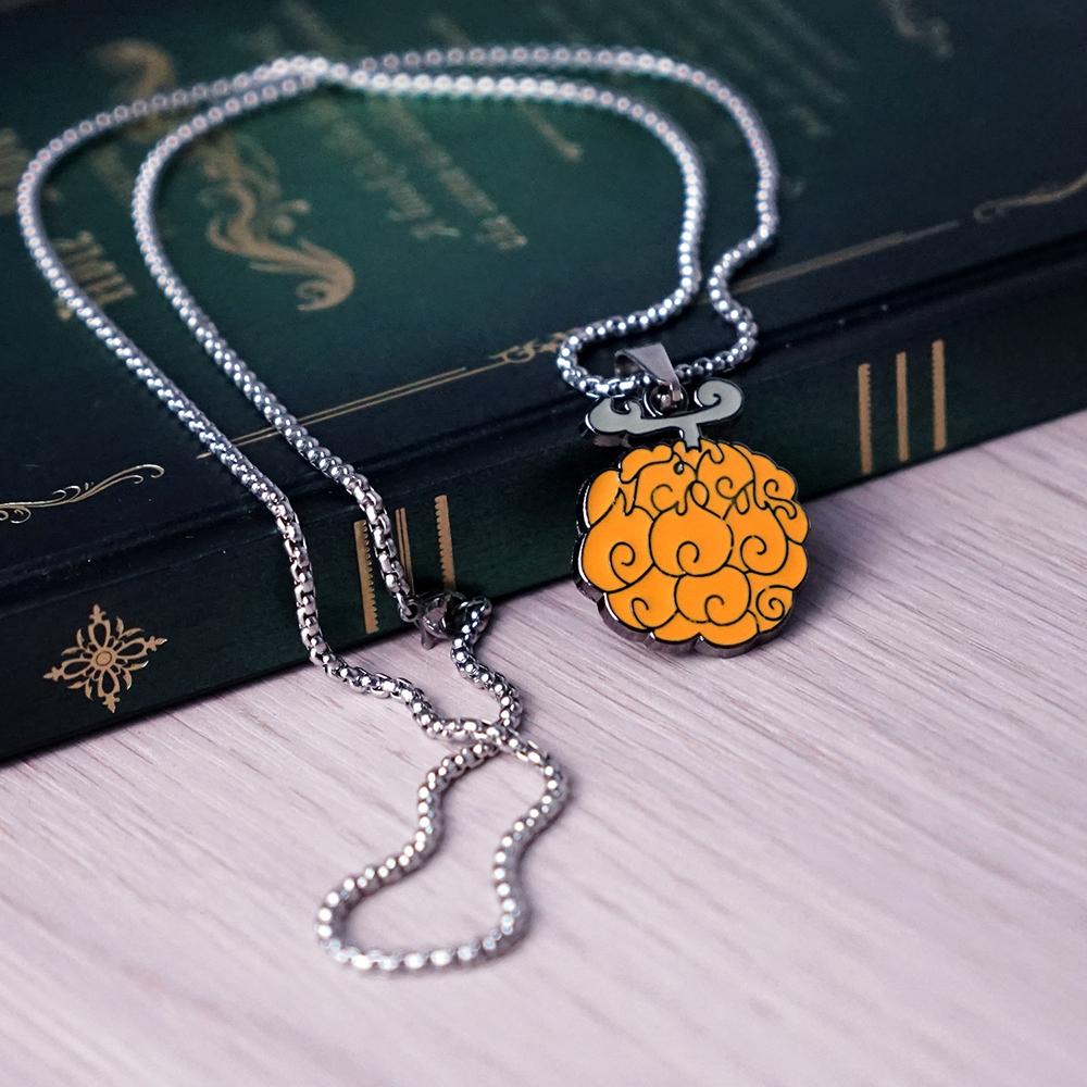 

Ожерелье в стиле аниме для женщин и мужчин, металлические ожерелья, Ace Law, проклятые дьявольские фрукты, ювелирные изделия, кулон-цепочки, колье, ошейники