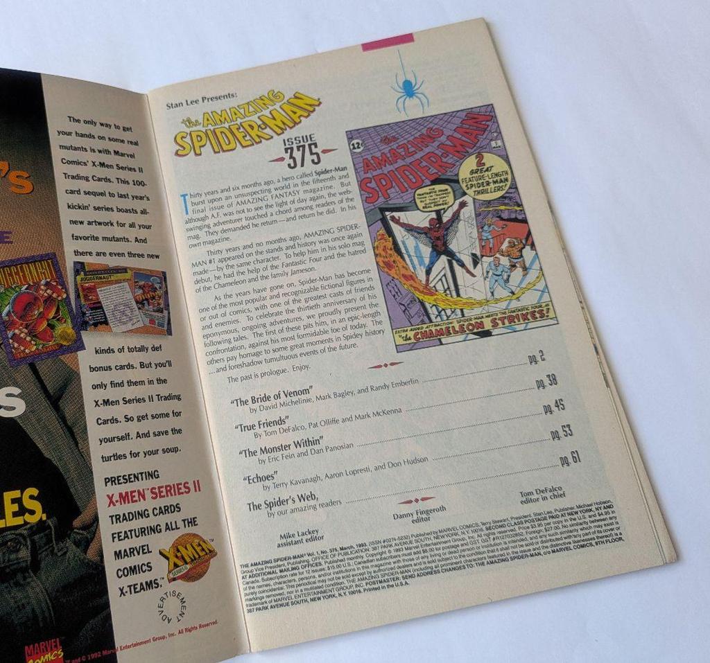 [USED] Amazing Spider-man 375 30th Anniversary