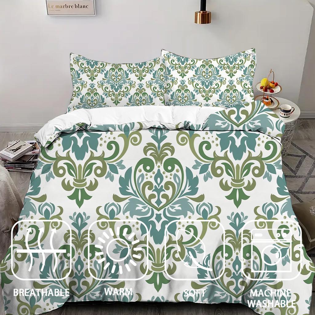 Exotic Style Floral Printed Quilt Cover Elegant Beauty Fresh Style Bedding Set Luxury Soft Home Textiles Duvet Cover Pillowcases