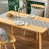 1PC LOZUJOJU Retro Chinese Blue and White Porcelain Printed Cotton and Linen Table Runner for Dining Table Kitchen Decor Home Decor