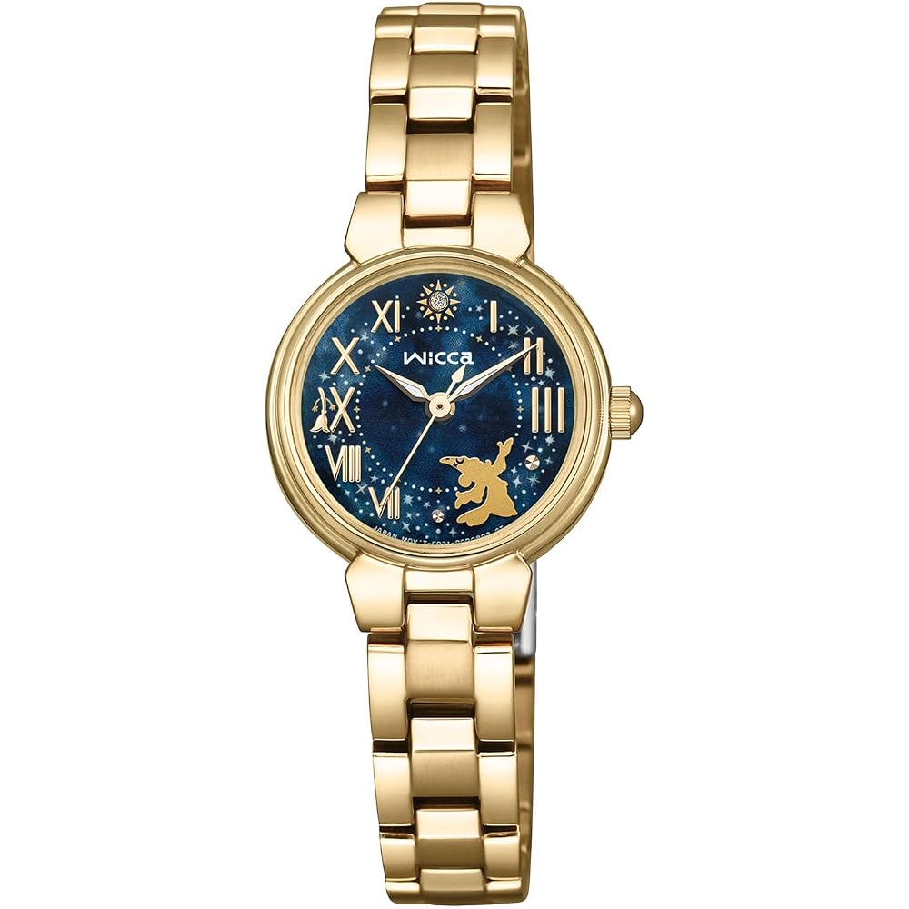 [CITIZEN] WICCA “Disney Fantasia” Solar Tech Disney Collection Limited Edition Warm Gold Blue Nav...