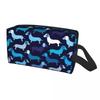 Travel Badger Sausage Puppy Toiletry Bag Portable Dachshund Dog Cosmetic Makeup Organizer for Women Beauty Storage Dopp Kit Case