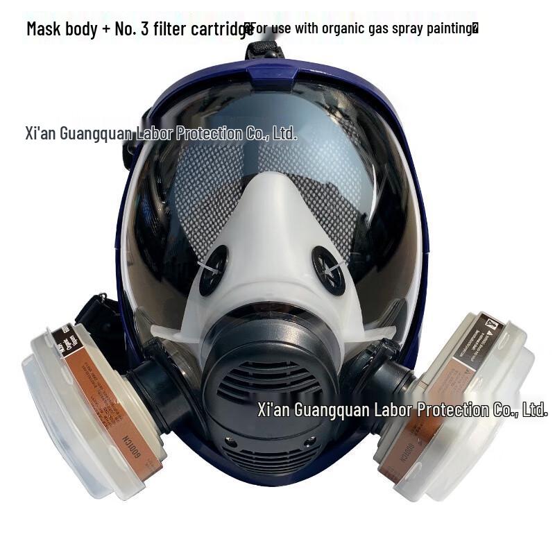 SANSHENG Full Face Gas Mask with Filter One Size