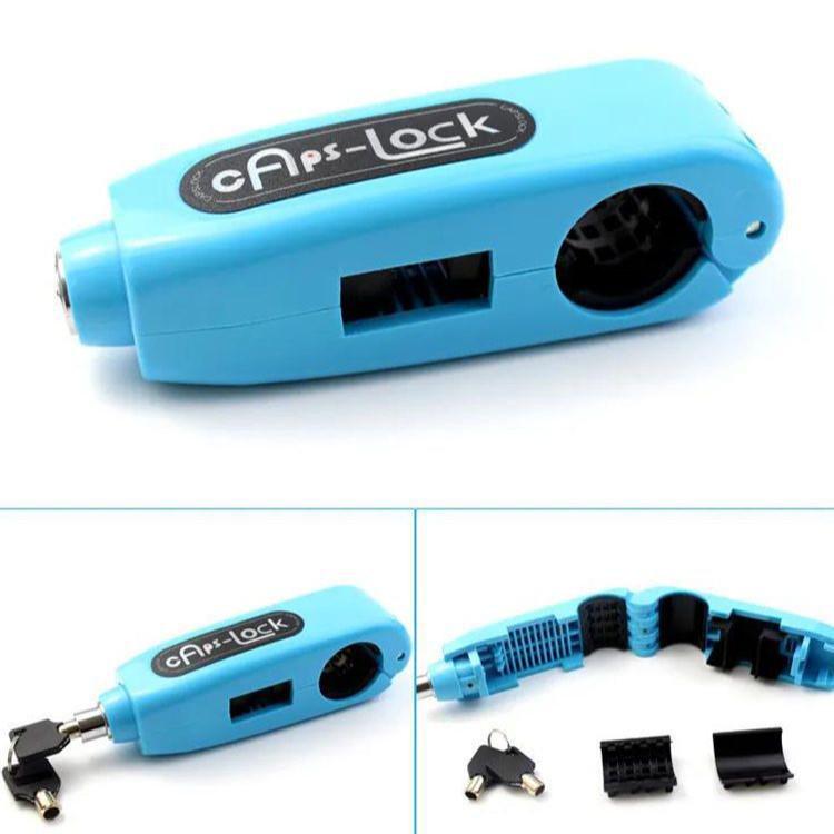 Universal Anti-Theft Motorcycle Handlebar & Throttle Lock with Alarm