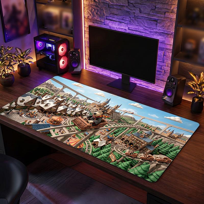 Covoraș Mare pentru Mouse Wallace & Gromit Extins Moale Covoraș pentru Birou Gaming Birou Masă Calculator Decor Covoraș
