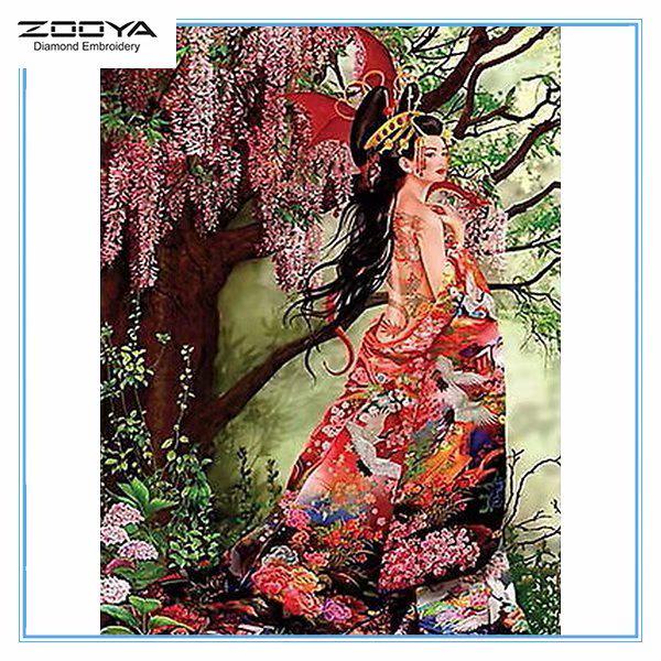 

ZOOYA DIY 3D Алмазная вышивка крестом домашний декор женщина