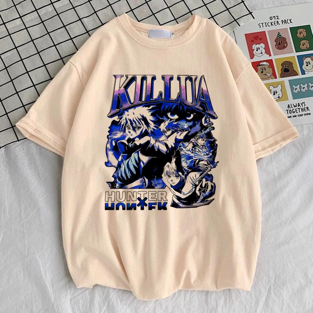 Hunter x Hunter Killua Zoldyck Hisoka Kurapika Gon top tees female Colorful Grunge top tees Trendy harajuku korean clothes