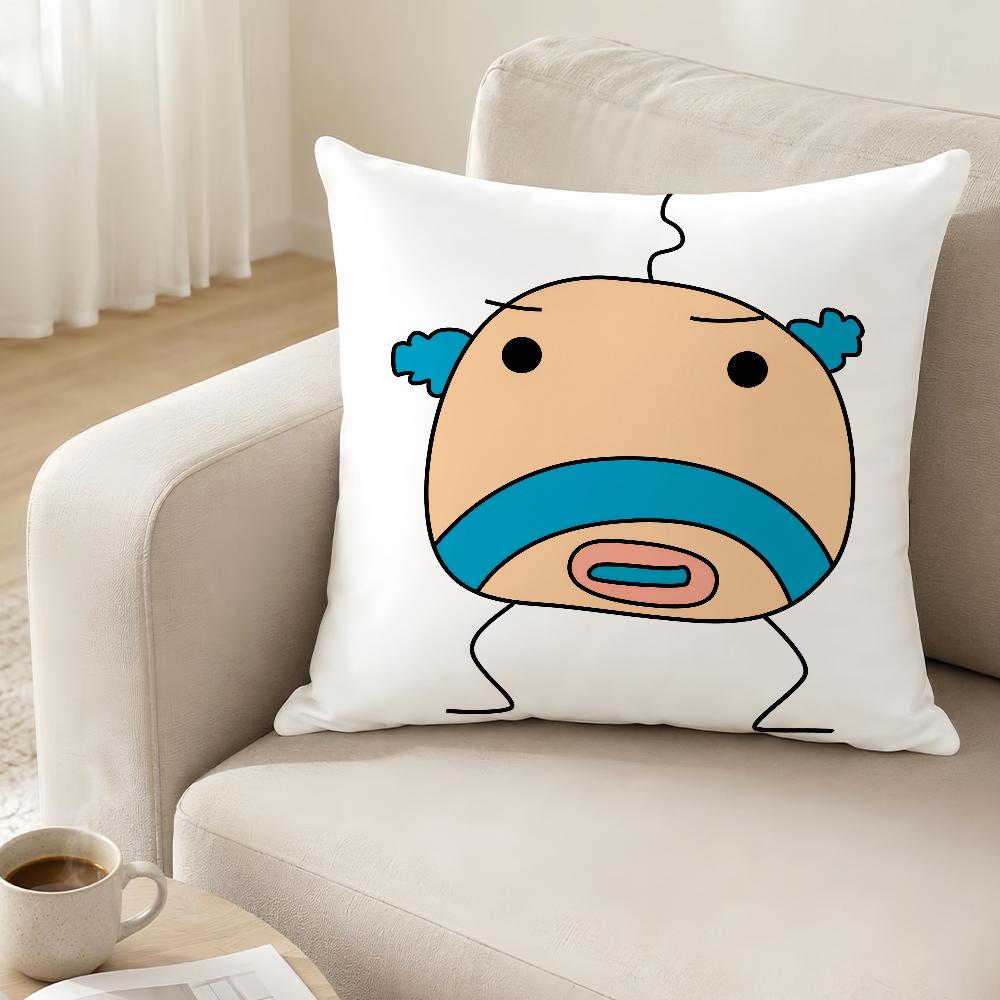 Ooyajitchi Cushion Cover Antidustmite Sofa Cushion Decorative Office Cover Lounge Area Indoor Outdoor Use