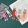 1 Pcs Kawaii Black Cat Bookmarks For Books 3D Plastic Stereo Animal Book Mark For Student Teacher'S Gifts Creative Stationery