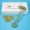 Original Jade Face Roller and Gua Sha from Genuine Jade Stone - Face Roller with Gua Sha Stone - Facial Massage for Eyes, Neck, Younger Skin and Reduc