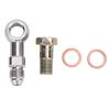 4AN To 1 8in NPT Banjo Bolt Stainless Steel Strong Load Bearing Secure Connection Banjo Adapter Connector Kit
