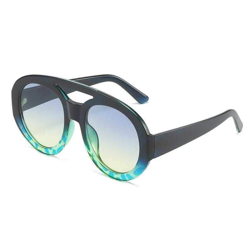 

Round Oversized Sunglasses Women Oval Sun Glasses Men Retro Shades For Female Luxury Oculos De Sol Gafas UV400 as picture