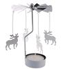 Metal Rotary Candle Holder Light Carousel Stand Tea rollingHome Christmas
