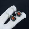 Natural Carnelian Gemstone Earrings, 925 Sterling Silver Earring, Handmade Boho Silver Jewelry Dangle Earrings, Easter Gift