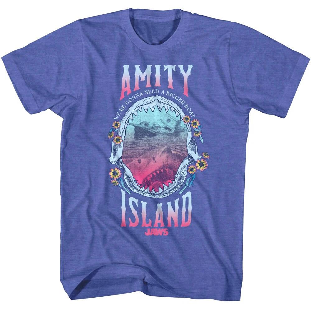Jaws Amity Island Flowers Men s T Shirt S