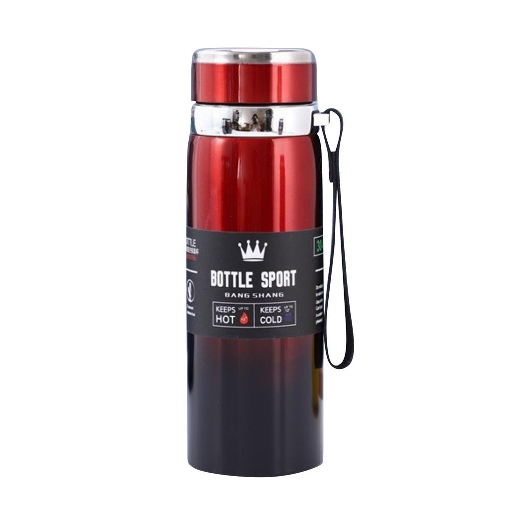 Stainless Steel Thermo Cup Portable Sling Travel Kettle Large Capacity Outdoor Sports Kettle