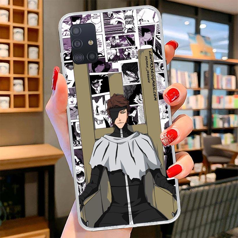 Ichigo Kenpachi Bleach Anime Cover Phone Case For Samsung Galaxy A12 A22 A32 A52 A72 A02S Phone Case Note 20 Ultra 10 S10 Plus A