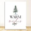 Picture Merry Christmas Party Decoration Nordic Wall Decor Watercolor Art Painting Prints Happy Holidays Quotes Canvas Posters