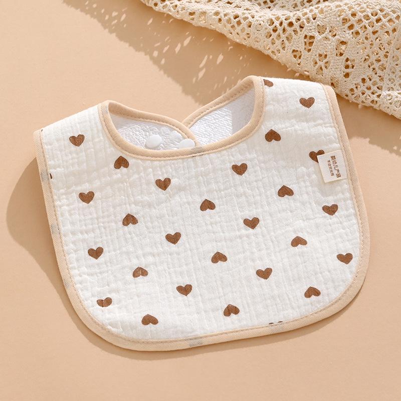 Pure Cotton Waterproof Baby Bibs for Boys - Newborn Feeding Drool Bibs