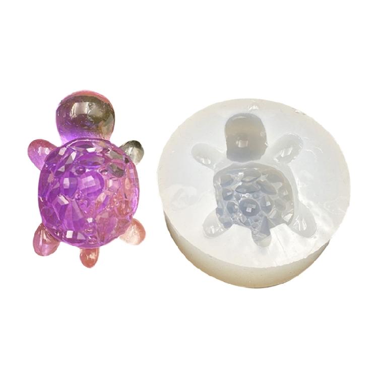 Detailní Diamantové Želvy Silikonová Forma Přenosná Silikonová Forma na Dekorace Navržená pro Výrobu Realistických Želvích Ozdob