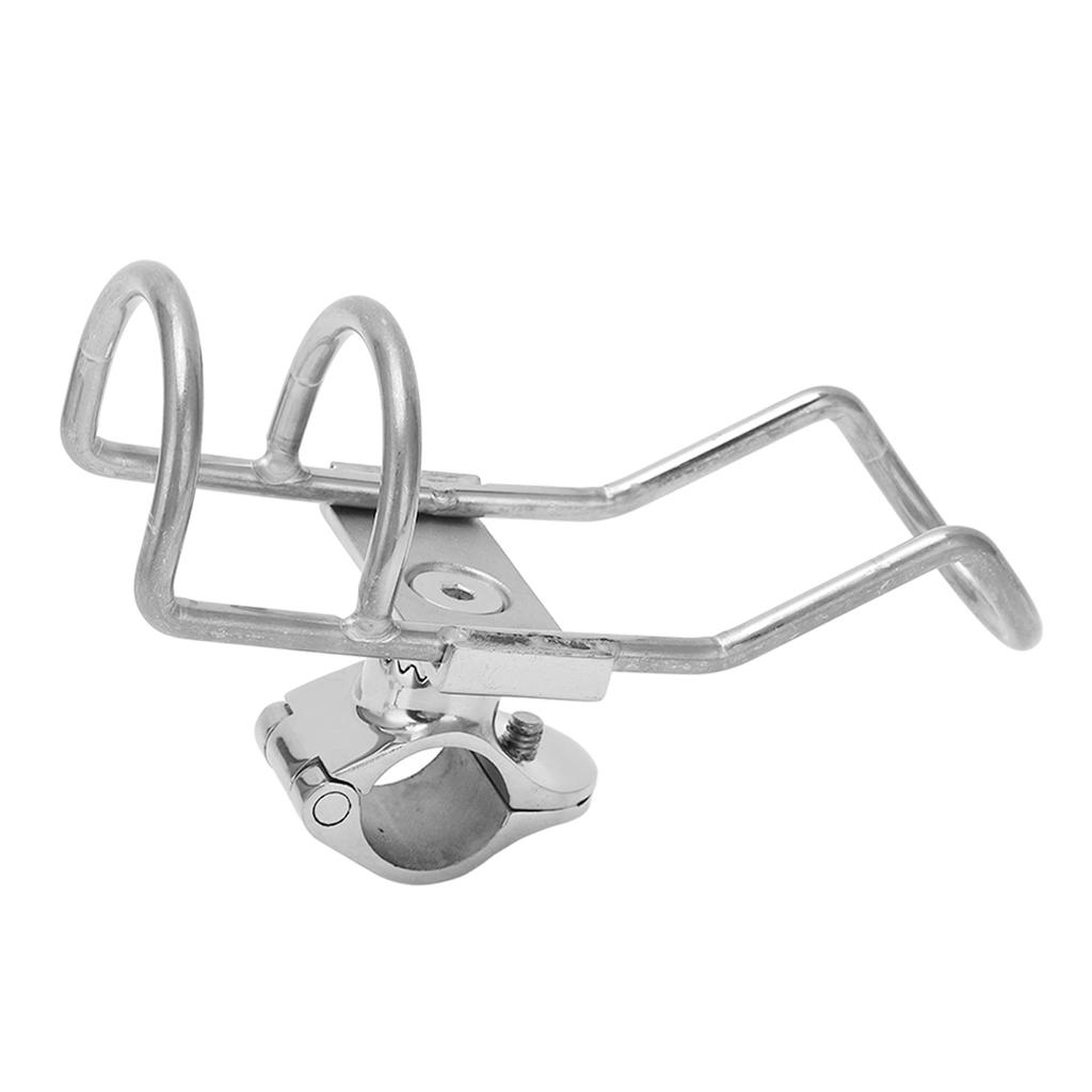Fishing Rod Holder Marine Grade 316 Stainless Steel Rail Mount Fishing Pole Socket Bracket for 25mm Tube Ships Yachts