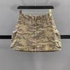 Three-dimensional pocket tooling camouflage denim skirt 2025 summer new Spice Girl street A word anti-light skirt