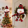 Santa Claus Christmas Tree Top Decoration Cartoon Snowman Tree Topper  Christmas Home Decor