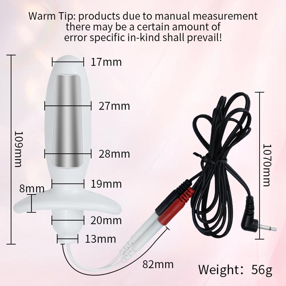 Electric Shock Anal Plug G-Spot Vaginal Massager Wireless Remote Control Sex Shop 12 Modes Masturbator Sex Toys for Men Women