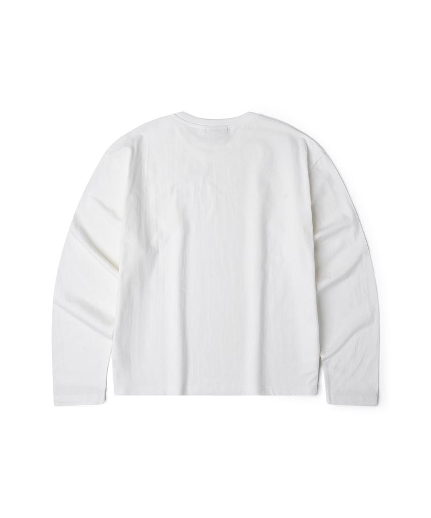 GAINSBORO Signature Crop Long Sleeve_White