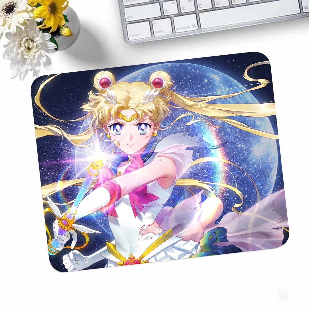 Anime Mousepad Small LockEdge Mouse Pad For Gamers Computer Desk Pad Rectangular S-Sailors Moons Anti-slip Rubber