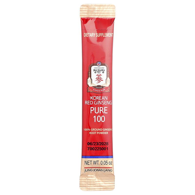 Ginseng Rosso Coreano, Puro 100, 28 Bastoncini, 0,05 oz (1,5 g) Ogni