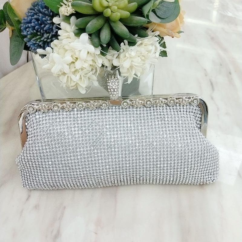 New Model, Dinner In Hand, Diamond-encrusted Ring Head Diagonal Span, Banquet In Hand, Women's Bag, Dress, Socialite, Shoulder Hand-held