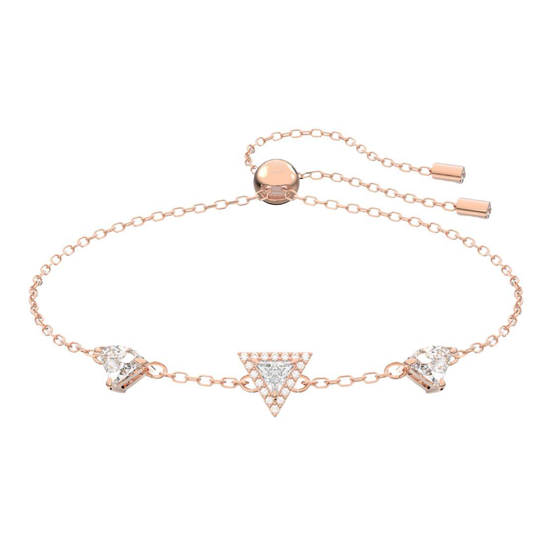 Swarovski Stilla Fashion Versatile Classic Imitation Crystal Bracelet Women bracelet Rose-Gold 5643737 Box (Random Color)