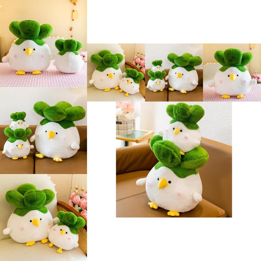Adorable White Chicken Plush Toy Soft Pp Cotton Stuffed Animal Cartoon Pillow