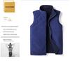 Men's Double-Sided Polar Fleece Vest - Autumn/Winter Outdoor Sleeveless Jacket for Middle-Aged and Elderly