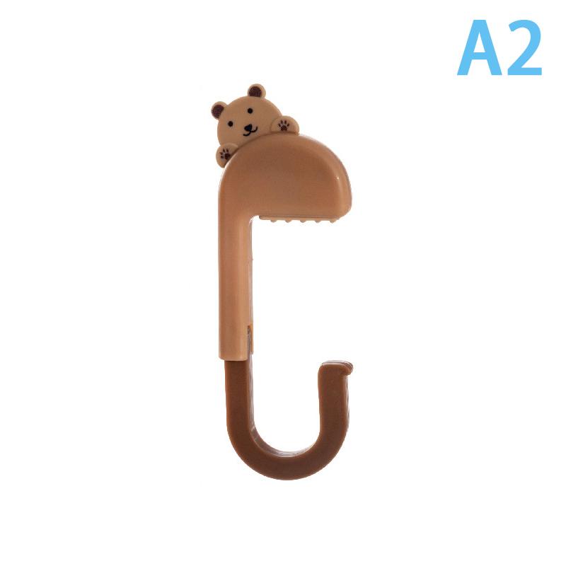 

Travel Portable Plastic Bag Cute Animal Hook For Hanging Decorative Table Purse Bag Hooks Wall Hanger Holder Handbag Hanger A2