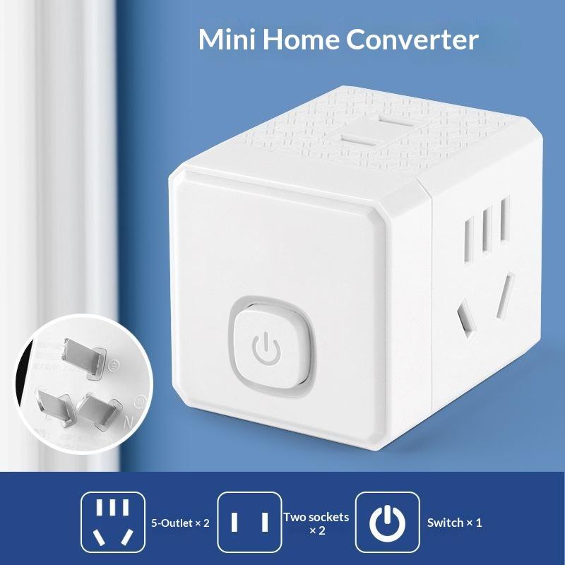 Portable Cube Power Socket With Usb Charging Ports Multiple Ac Outlets For Home Office Travel Business Trips
