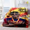 Lamin Yamal Customize Text Blanket Gift Personalized Blanket Soft Cozy Throw For Picnics Home Decor Living Room Livingroom Allseason Use