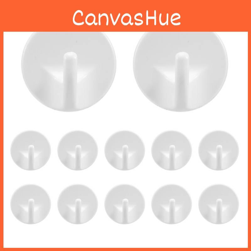 Plastic Pcs 6 Self Adhesive Hook Detachable Suitable For Hanging Towels Cloth