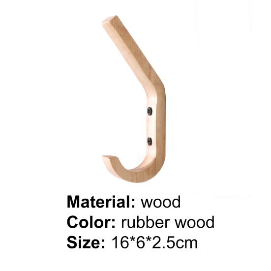 Coat Hook Sturdy Unique Shape Wood Household Clothes Hangers for Kitchen