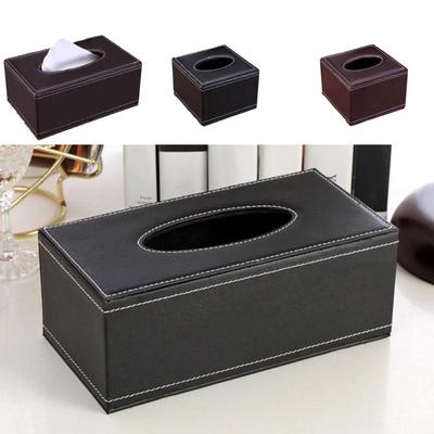 Rectangular Napkin Case Waterproof Tissue Tray Automotive Decoration Paper Holder  Kitchen