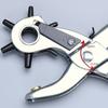Revolving Belt Hole Puncher Carbon Steel Leather Punch Plier Eyelet Hole Punch  Watchband Strap