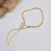 The New Necklace Has a Personality and Temperament. Wear More European and American Thick Flat Snake Chains, Sweater Chains