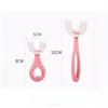 Kids U Shaped Toothbrush Anti-choking Design Food Grade Silicone Bristles Full Teeth Coverage for Toddlers Safe Brushing