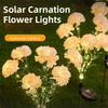 Simulation Flower Outdoor Yard Lights 7 Heads Solar LED Lights Garden Floral Lamp  Lawn Decoration