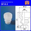 Triple-Layer Vacuum Release Silicone Nozzle for Robotic Arm